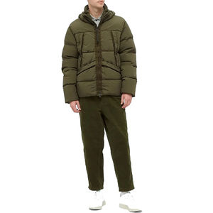 Veste matelassée de sport d'hiver de haute qualité pour hommes, design tendance, tissu épais en laine peignée, logo sur le devant, style vintage, faible MOQ, vente en gros - Product Image 5