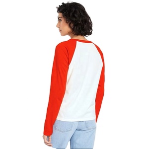 Top Choice Custom Design High Quality Casual Raglan Long Sleeves <b>Shirts</b> Cotton Screen Print Any Size Rib <b>Collar</b> <b>T</b>-<b>shirts</b> for Men - Product Image 4