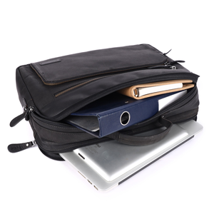 Sac pour ordinateur portable en cuir de qualité supérieure pour hommes et femmes, avec plusieurs compartiments et design durable, disponible à prix d'exportation - Product Image 5