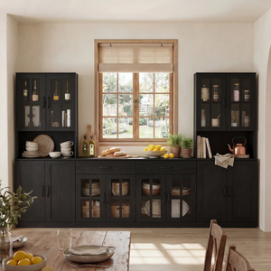 Muebles para el Hogar, Cocina, Vietnam, Mueble Contemporáneo de Madera Fabricada, MDF, Metal y Vidrio, Gabinete MD02 para Comedor - Product Image 2