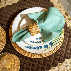 High Quality Modern Rattan Woven Stocked Napkin Rings for Dining Room Wedding and Party <b>Table</b> Decor At Wholesale Price - Product Image 6