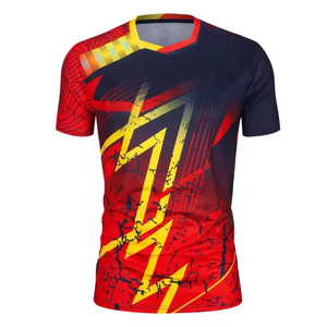 Men's Short Sleeve Sporty T-<b>Shirt</b> Geometric Pattern Sublimation Printed Quick Dry O-Neck Regular Fit <b>100</b>% <b>Polyester</b> - Product Image 5