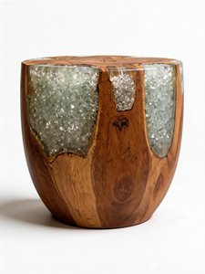 Modern Eco-Friendly Wood Root Coffee Side Table & Chair <b>Stools</b>-Durable Stackable Multi-Function for Living Room - Product Image 4