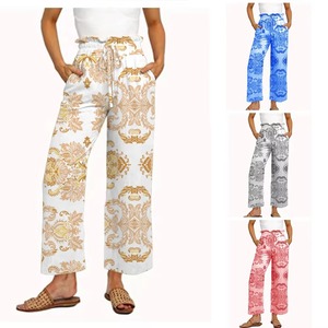 Pantalon de jogging personnalisé pour femme, pantalon de sport décontracté, prix d'usine, pantalon palazzo ample pour femme, mode estivale, vente en gros - Product Image 6