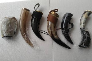 Cuerno de buey pulido de la mejor calidad, estilo Animal, boda y fiesta, cuerno para beber con cuero, precios efectivos, artesanías naturales - Product Image 5