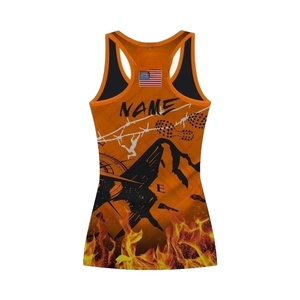 Más vendidos 100% algodón Racerback Softball Jersey personalizado verano Tank Tops estampado económico adulto fútbol desgaste exportación directa - Product Image 1