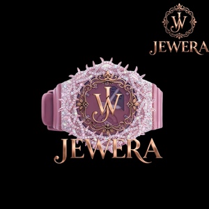 Reloj de Pulsera de Lujo con Incrustaciones de Diamantes de Imitación Rosa y Correa de Goma, Elegante Reloj de Pulsera con Incrustaciones de Diamantes Blancos y Correa de Goma - Product Image 1