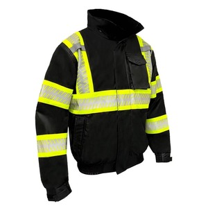 Chaqueta de Seguridad Reflectante Unisex de Lona para Primavera, Impermeable, Resistente al Viento, Transpirable, de Alta Visibilidad, con Logotipo Frontal - Product Image 6