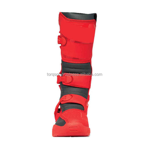 Bottes de course moto professionnelles mi-mollet avec fermeture éclair latérale, logo personnalisé, antidérapantes, respirantes, légères en microfibre - Product Image 6