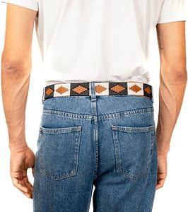 Ceinture en cuir argentin de qualité supérieure, ceinture de sport et de loisirs personnalisée, ceinture polo brodée, ceinture en cuir véritable avec logo personnalisé - Product Image 1