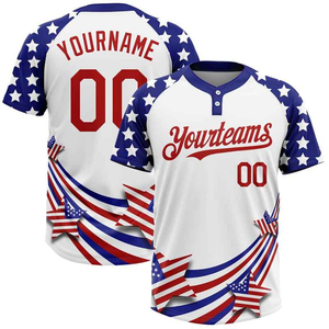 Camiseta de Béisbol Unisex Personalizada, Transpirable, Ligera, 100% Poliéster, Talla Grande, Secado Rápido, Antibacteriana, Ropa Deportiva Corta - Product Image 1