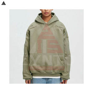 Sudaderas con capucha de gran venta, las más vendidas, con logotipo personalizado en relieve para hombre, de color liso, nuevas, básicas, de mezcla de algodón. - Product Image 4