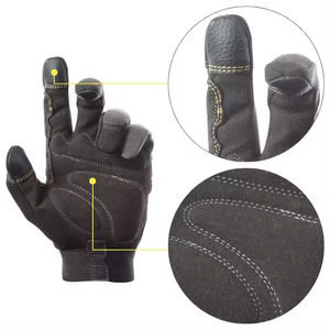 Anti <b>Vibration</b> Anti-slip Safety Hand Protection Gloves <b>For</b> Mechanical Work <b>Men</b> Industrial Heavy Duty Construction Working Gloves - Product Image 4