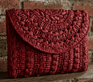 Sac à bandoulière en raphia tressé style bohème anglais pour femmes et filles, pochette portefeuille à fermeture éclair, sac à main élégant - Product Image 1
