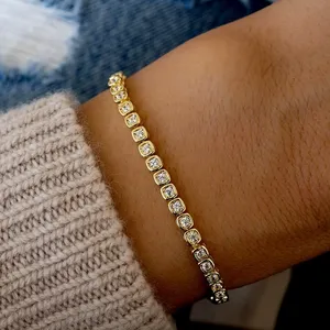 Pulsera Vintage de Diseño para Mujer con Diamante Natural de Corte Brillante Redondo de 1.75 Quilates en Oro Amarillo de 14K con Certificado IGI - Product Image 6