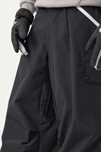 Pantalon de snowboard pour homme - Imperméable Tex 10 000 mm, coupe-vent, grandes tailles, avec bretelles réglables, coutures renforcées - Product Image 4