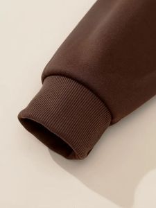 Sweats à capuche surdimensionnés personnalisables avec logo, pull-overs unis, grandes tailles, vêtements décontractés en coton pour hommes, en vente - Product Image 3