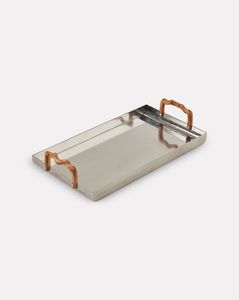 Plateau de service décoratif doré à succès avec poignées pour la maison et la table à manger – Design élégant et moderne pour servir les aliments - Product Image 2