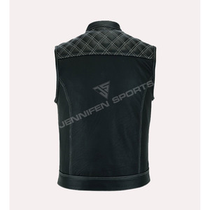 Gilet de motard en similicuir coupe diamant style américain, qualité supérieure, sur mesure, nouveau style 2026, personnalisable - Product Image 6