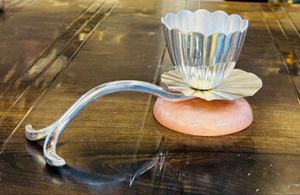 Quemador de aceite de metal Akhand Diya en caja de regalo de terciopelo - Product Image 3