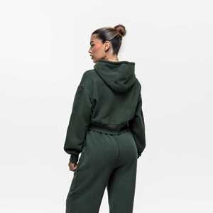 ชุดเซ็ทลำลองแฟชั่นสตรีทแวร์ เสื้อแขนยาวสีตัดต่อ กางเกงขายาวทรงกว้าง สไตล์ลำลอง รับผลิตตามแบบ OEM - Product Image 4