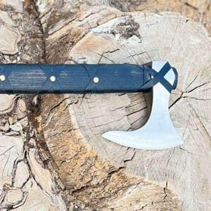 ขวานไวกิ้งอุตสาหกรรมสไตล์นอร์ดิกดั้งเดิม ด้ามไม้ทำมือ ใบมีดเหล็กคาร์บอน สำหรับตั้งแคมป์ บุชคราฟท์ ธีมวินเทจ - Product Image 6