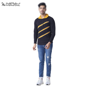 Personnalisez Votre Propre Sweat à Capuche Respirant Jaune et Noir Contrasté, Vente en Gros, Qualité Premium, Service OEM, Sweat à Capuche pour Hommes - Product Image 1