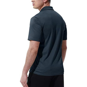 Polo brodé haut de gamme 220 GSM pour homme, mélange polyester-coton, logo personnalisé, décontracté, professionnel, vente en gros - Product Image 5