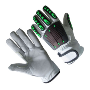 Gants de sécurité industriels en cuir de chèvre pleine fleur, robustes et durables, pour mécaniciens et travaux de construction, vente en gros à prix abordable - Product Image 2