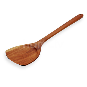 Spatule en bois de teck Malika, écologique, durable, sans peinture ni vernis, halal, personnalisable, extra longue, OEM. - Product Image 3