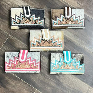 Nueva Cartera de Cuero Genuino de Vaca Hecha a Mano Estilo Western 2026 con Grabado Floral, Elegante Organizador de Tarjetas, Perfecta para Mujer - Product Image 4