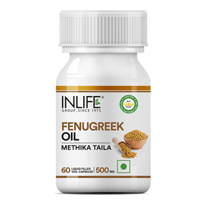 Cápsulas de Aceite de Semilla de Fenogreco 500 mg Prensado en Frío Extra Virgen 60 Cápsulas Vegetarianas - Product Image 1