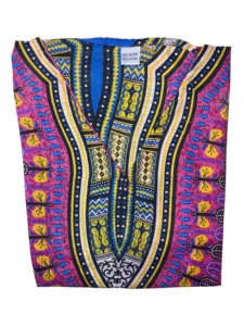 Robe Dashiki Africaine Grande Taille pour Femme, Imprimé Ankara Traditionnel, Coton Ample, Longue Kaftan de Luxe Jaune Bohème Maxi – Vente en Gros - Product Image 6