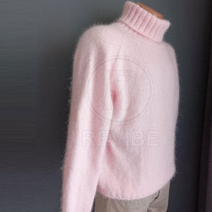 Suéter Casual de Invierno Tejido, Estilo Moderno, Transpirable, Suave al Tacto, 100% Algodón/Lana, Logotipo Frontal, Uso Diario, Cómodo - Product Image 4