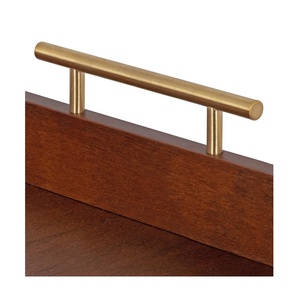 Plateau en bois de rayon avec poignée en métal fabricant en gros - Product Image 3