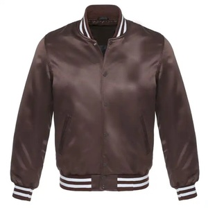 Chaqueta Universitaria Varsity de Satén 100% Poliéster, Personalizada con el Nombre del Equipo y del Club, Logotipo de Alta Calidad, Chaqueta Universitaria de Béisbol - Product Image 5