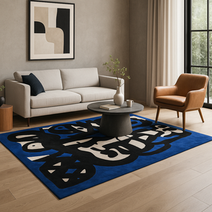 Alfombras Modernas de Lana de Pelo Largo Hechas a Mano, Antideslizantes y Resistentes a las Manchas, para Sala de Estar y Patio, Venta al por Mayor - Product Image 4