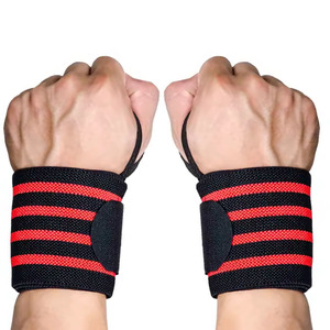 สายรัดข้อมือแบบปรับได้พร้อมแถบสีน้ำเงินแบบตะขอเกี่ยวสำหรับยกน้ำหนักฝึกความแข็งแรงแบบไม่ลื่นไถลสำหรับทุกเพศ - Product Image 6