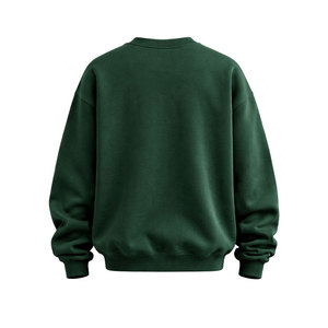 High Quality Custom Text Green Oversized <b>Sweatshirt</b> Women Casual Crew Neck Pullover Fleece Loose Fit Streetwear - Product Image 4