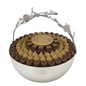 Bol de service en métal pour chocolat, en acier inoxydable, pour bonbons et fruits secs - Product Image 3