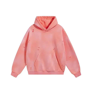 Sudadera con Capucha Unisex Extra Grande, Color Sólido, Algodón French Terry, Estilo Casual para Otoño, Diseño con Bolsillos, Ajuste Transpirable - Product Image 6
