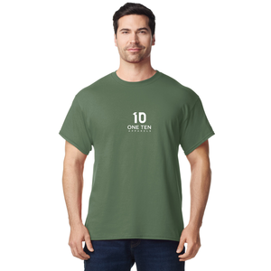 Camiseta para Hombre, Color Verde Jaspeado, Personalizada, de Algodón, Manga Corta, Cuello Redondo, Prenda Lisa para Venta al Por Mayor - Product Image 2