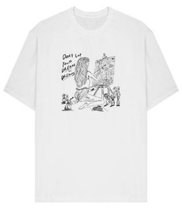 เสื้อยืดโอเวอร์ไซส์ผู้ชาย ผ้าฝ้าย 100% แบบถัก ขายส่ง เป็นมิตรกับสิ่งแวดล้อม แห้งเร็ว พิมพ์ลาย สีขาว สีดำ - Product Image 1