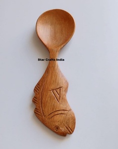 Elegant Wooden Salad <b>Server</b> Set Unique Branch Handle Natural Design Eco-Friendly Dishwasher Safe American Style for Serving - Product Image 3