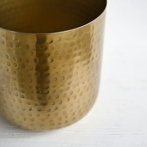 Ensemble de jardinières en métal doré martelé de luxe, plaqué chrome, moderne, pour plantes d'intérieur et d'extérieur, décoration pour la maison, le bureau, le salon, le jardin - Product Image 6