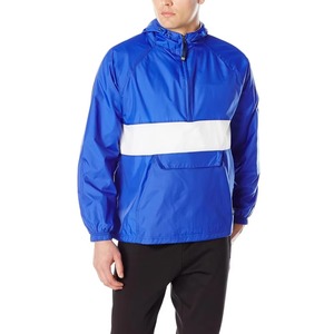 New Fashion Style Waterproof Summer <b>Rain</b> <b>Jacket</b> Custom Logo Men's Lightweight Outdoor 100% Polyester Wholesale High Quality - Product Image 4