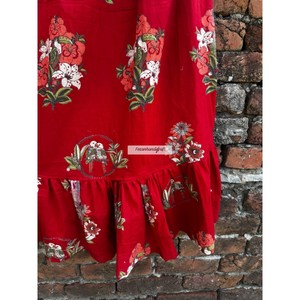 Wholesale Cotton <b>Skirts</b> Handmade Summer <b>Skirt</b> Dress Floral Print Long Maxi <b>Skirt</b> Boho Hippies Style Women's Casual Pocket <b>Skirt</b> - Product Image 4