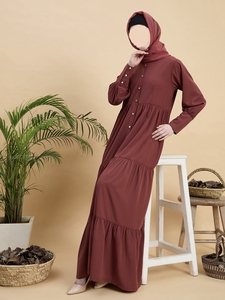 Abaya Tradicional Islámica Negra para Mujer, Estilo Saudí, de Poliéster Transpirable, Largo hasta el Tobillo, para Primavera, Venta al Por Mayor en Dubái - Product Image 5