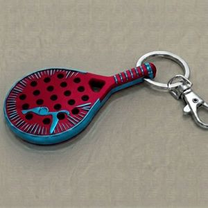 Llavero de Goma con Forma de Raqueta de Tenis y Pádel, con Logotipo Personalizado, Material Duradero, Tamaño Personalizado para Regalos de Eventos, Venta al Por Mayor, Personalizable - Product Image 3