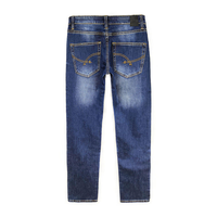 Özel Tasarım Vintage Tarzı Resmi Erkek Kotları Stok Fazlası Mavi Yıkama Regular Fit Nefes Alabilen Sürdürülebilir Denim Kotlar Stok Fazlası